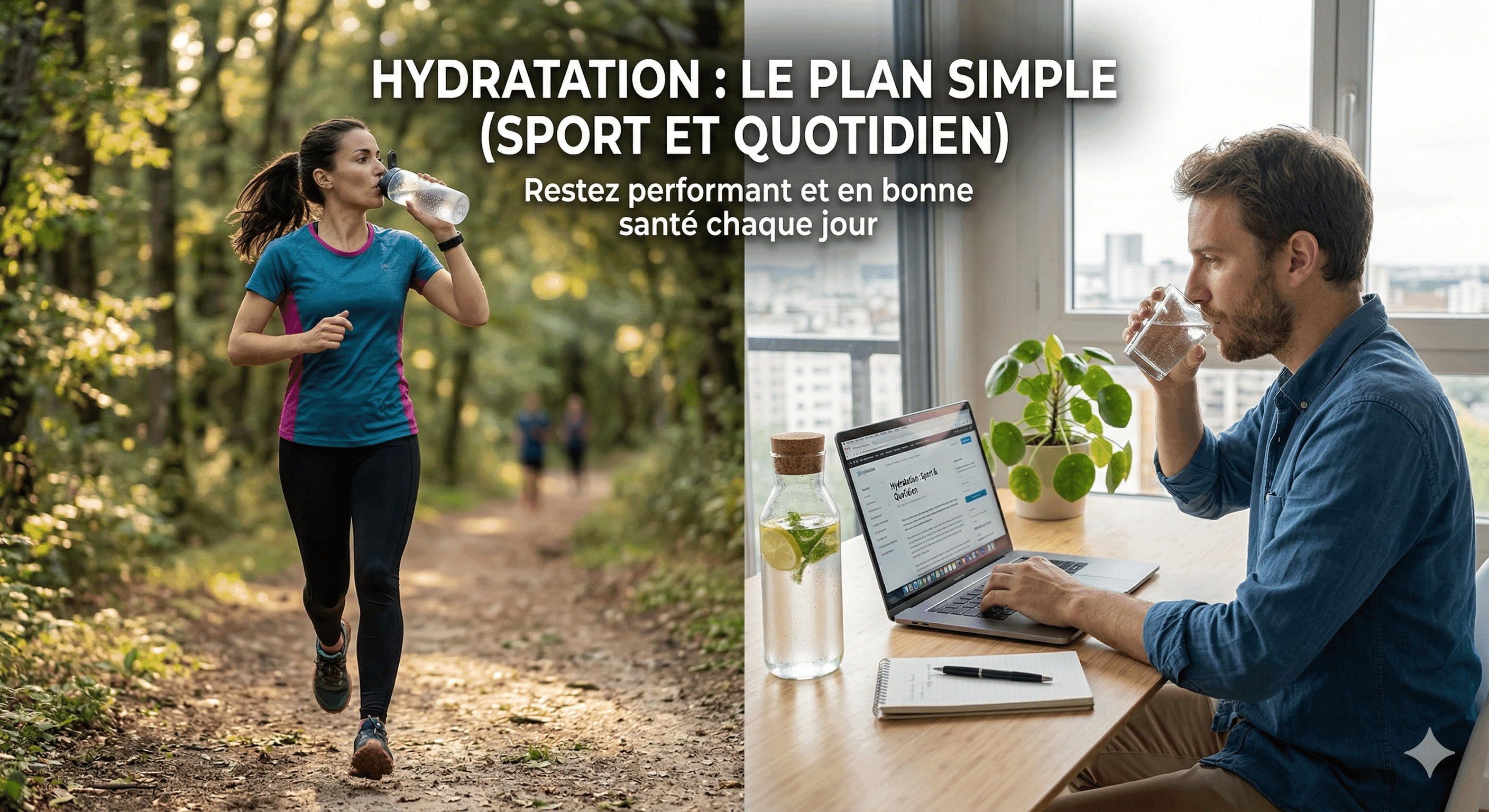 Hydratation : le plan simple (sport & quotidien)
